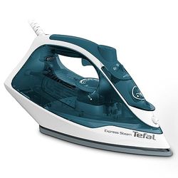 Tefal Express Steam Stoomstrijkijzer, anti-kalksysteem, 2400 watt, druppelstopfunctie, korte opwarmtijd, eersteklas strijkresultaat, krachtige stoomstoot van 185 g/min, waterreservoir van 270 ml