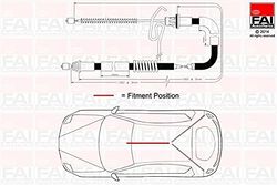 FBC0043 FAI BRAKE CABLE OE QUALITY