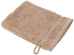 De Witte Lietaer H Collection 6 Pack cotton wash gloves 15 x 21 cm Taupe Beige