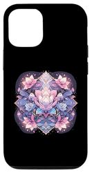 Carcasa para iPhone 13 Flor de loto Yoga Meditación Budismo Espiritualidad Namaste