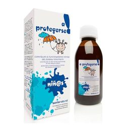 Soria Natural Jarabe para niños A Protegerse – Ayuda al Sistema Inmunológico – Vitaminas, Minerales y Plantas Medicinales - 100% Natural - Jarabe para niños A Protegerse - Frasco de 150 ml.