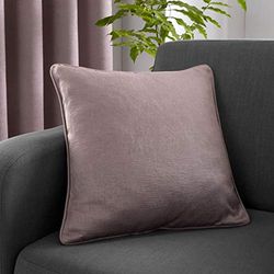 Fusion (43 x 43 cm -Rembourrage Inclus-Bord Passepoil-Rideaux Assortis Disponibles Blush avec Housse Incluse/Insert de Coussin-Collection Strata, Tissu, Rose Poudré, 43 x 43cm (Filled Cushion)
