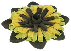 Kerbl 80747 snuffeltapijt Sunflower geel/groen, diameter 40 cm, 0,118 kg