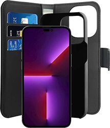 PURO Wallet Detachable Etui 2w1 iPhone 14 Pro (Czarny)