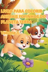 Livro para colorir Animais Fofinhos do Planeta Terra com 80 desenhos 3D