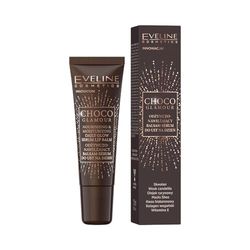 Eveline Cosmetics Choco Glamour Balsamo Labbra Siero Idratante Profondo con Burro di Karité & Squalano | Idratazione e Nutrimento Vegani
