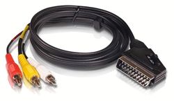 Philips SWV2255W Adaptador para euroconector, preto
