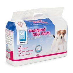 Iris Ohyama, Alaise Pour Chien, Alèse Jetable 59x44 Tapis Educateur pour Chiot, Apprentissage de la Propreté, 5 Couches de Protection Anti-Fuite et Résistante (60 Pièces) - Pet Pad NS-60W