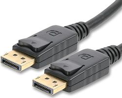 Pro Signal PSG90423 DisplayPort 1.2 Mannelijk naar Mannelijk Lood 2m, Zwart