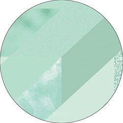 Bonateks, Ronde digitaal bedrukte muismat, antislip onderkant, voor kantoor en thuis, diameter: 22 cm