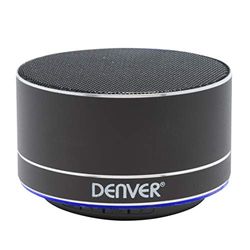 Denver BTS-32BLACK - Altavoz portátil estéreo (3 W, Inalámbrico, Bluetooth, 10 m, Altavoz portátil estéreo, Negro)