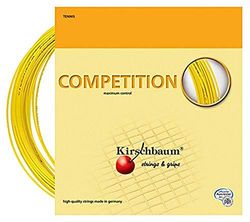 Kirschbaum Competition Garniture Cordage de Tennis Jaune 1,25 mm x 12 m