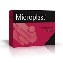 Microplast Fabric Adhesive Plasters 100-Piece Set, 4 cm x 4 cm Size