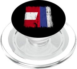 Perú Rusia Media Bandera Peruana Rusa Jersey PopSockets PopGrip para MagSafe