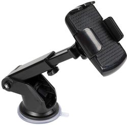 Porta telefono a Gru con ventosa per vetro e cruscotto - regolabile, allungabile con rotazione 360° - 17 cm x 23 cm