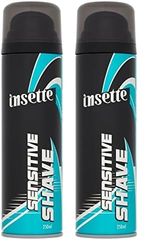 Insette Sensitive Shave Shaving Foam 250ml (Pack of 2)