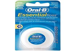 Oral B Fils dentaires Essential Floss Menthe ciré 50 mtr