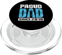 Proud Dad Since 2019 Father Dad 2019 Father 2019 Vintage PopSockets PopGrip for MagSafe