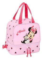 Safta MINNIE MOUSE NAIVE - Porte-goûter, qualité et résistance maximale, porte-repas, loisirs, goûter et petit déjeuner, 20 x 15 x 20 cm, rose clair, M, Décontracté