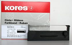 Kores 2249457 Ruban de haute qualité en nylon compatible avec Imprimante ADS 10 mm x 3 m Noir