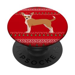 Portugués Podengo Pequeno Navidad PopSockets PopGrip Intercambiable