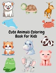 Cute Animals Coloring Book For Kids
