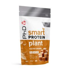 PhD Nutrition Smart Plant, shake végétalien riche en protéines, idéal pour les milkshakes, les pâtisseries et les desserts, caramel salé, 500 g