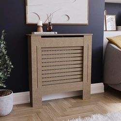 Vida Designs Milton Radiatorhoes Onafgewerkte Moderne Ongeverfde MDF-kast, Klein (H: 82 / W: 78 / D: 19 cm)