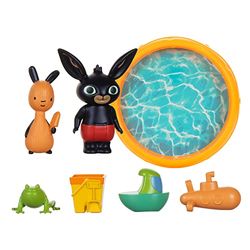Bing Juguetes para Piscina Infantil y Juego de Figuras Compatible con Otros Juegos de Juego. Juguetes niños pequeños del Programa de televisión CBeebies.