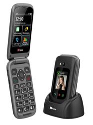 TTfone TT970 Whatsapp 4G Touchscreen Senior Big Button Flip Mobile Phone - Pay As You Go Prepaid - Easy and Simple to Use (£0 Credit, Vodafone)