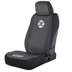 HOOey Low Back Seat Cover, Durable Bucket Seat Protection, Easy to Install Seat Covers for Car, Truck, Van, SUV, Lounger (Heather Black)