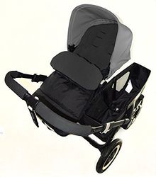 Fotväska/COSY TOES kompatibel med Obaby Travel System barnvagn black jack