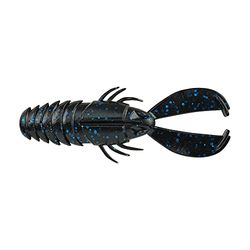 Berkley Powerbait Crash Craw - Esca morbida, 10,6 cm, colore: nero e blu