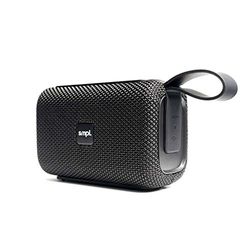 Smpl Altavoz Inalámbrico Bluetooth - Altavoz 8W, sonido estéreo superior, micrófono integrado, IPX6 resistente al agua, 12h de batería - Negro