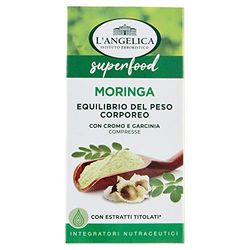 L'Angelica, Moringa, Integratore per l'Equilibrio del Peso Corporeo, per il Metabolismo dei Lipidi, a Base di Moringa, Garcinia e Cromo, Formato da 60 Compresse