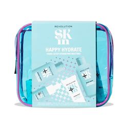 Revolution Skin, Happy Hydrate 4 Step Starter Kit, Hydrating Skincare Set Includes Cleansing Milk, Essence, Serum & Moisturise, Vegan & Cruelty-Free, 4 Products Included