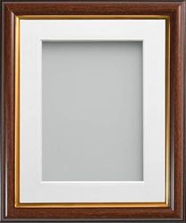 Frame Company Eldridge Mahogany Photo Frame with Off-White Mount, 7x5 for 6x4 inch, fitted with perspex