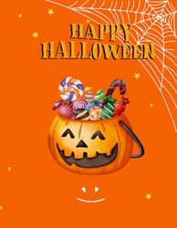 Happy Halloween: My spooky Halloween. Halloween activity book for kids 4-10 year old. Coloring pages mazes and word searches