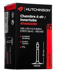 HUTCHINSON - Câmara de ar - MTB - padrão - resistência e anti-inchaço - válvula presta - espessura 0,9 mm - 48 mm - 32 mm - 450 x 28-42 A