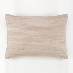 Funda de cojín Taver color piedra. 50x70 cm. Tejido jacquard