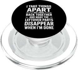 Funny Car Lover Mechanic Humor Repairman For Men PopSockets PopGrip for MagSafe