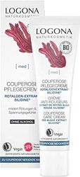 Creme de cuidados Bio Couperose de LOGONA Naturkosmetik para peles propensas a couperose com a substância ativa SILIDINE de algas vermelhas, cuidado facial calmante e nutritivo intenso, natural e