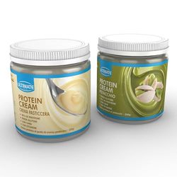 2 protein cream gusti misti (1 crema pasticcera + 1 pistacchio) - senza glutine - low carb - 2x250g