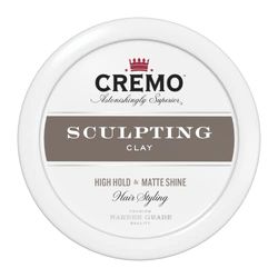 CREMO - Barber Grade Hair Styling Sculpting Clay For Men - High Hold & Matte Finish - 113g