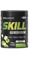 Skill Nutrition Pre-Workout Green Apple - No-Crash Formula with Extended-Release Caffeine | Xtenergy®, TheaGreen™, Vitacholine®, Astragin® | Vegan, Halal | B-Vitamins, Citrulline, Beta-Alanine