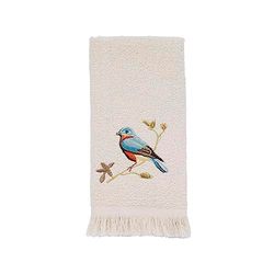 Avanti Linens - Asciugamano con punta delle dita, morbido e assorbente, decorazione da bagno con motivo a forma di uccellini