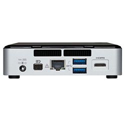 Intel BOXNUC5I5RYK Barebone PC Argent/Noir