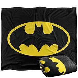 LOGOVISION Manta Suave con Logotipo de Batman, Tacto Sedoso, 152 x 127 cm
