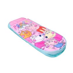 Character World Peppa Pig and Friends ReadyBed Lit Gonflable pour Enfants et Sac de Couchage avec Pompe | Matelas de Voyage pour soirées Pyjama, Camping ou Usage Domestique