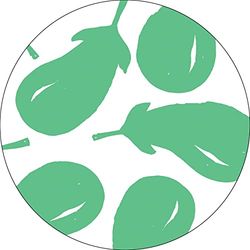 Bonateks, Tappetino per mouse rotondo con stampa digitale, base antiscivolo, per ufficio e casa, diametro: 22 cm